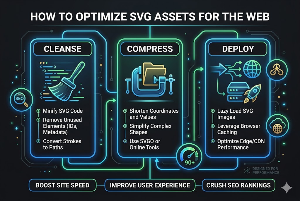 How to Optimize SVG Assets for the Web How to Optimize SVG Assets for the Web - Written by Uday K. Jasani, Senior Next.js & React Developer