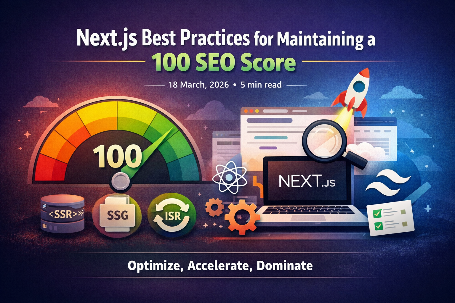 Next.js Best Practices for Maintaining a 100 SEO Score Next.js Best Practices for Maintaining a 100 SEO Score - Written by Uday K. Jasani, Senior Next.js & React Developer