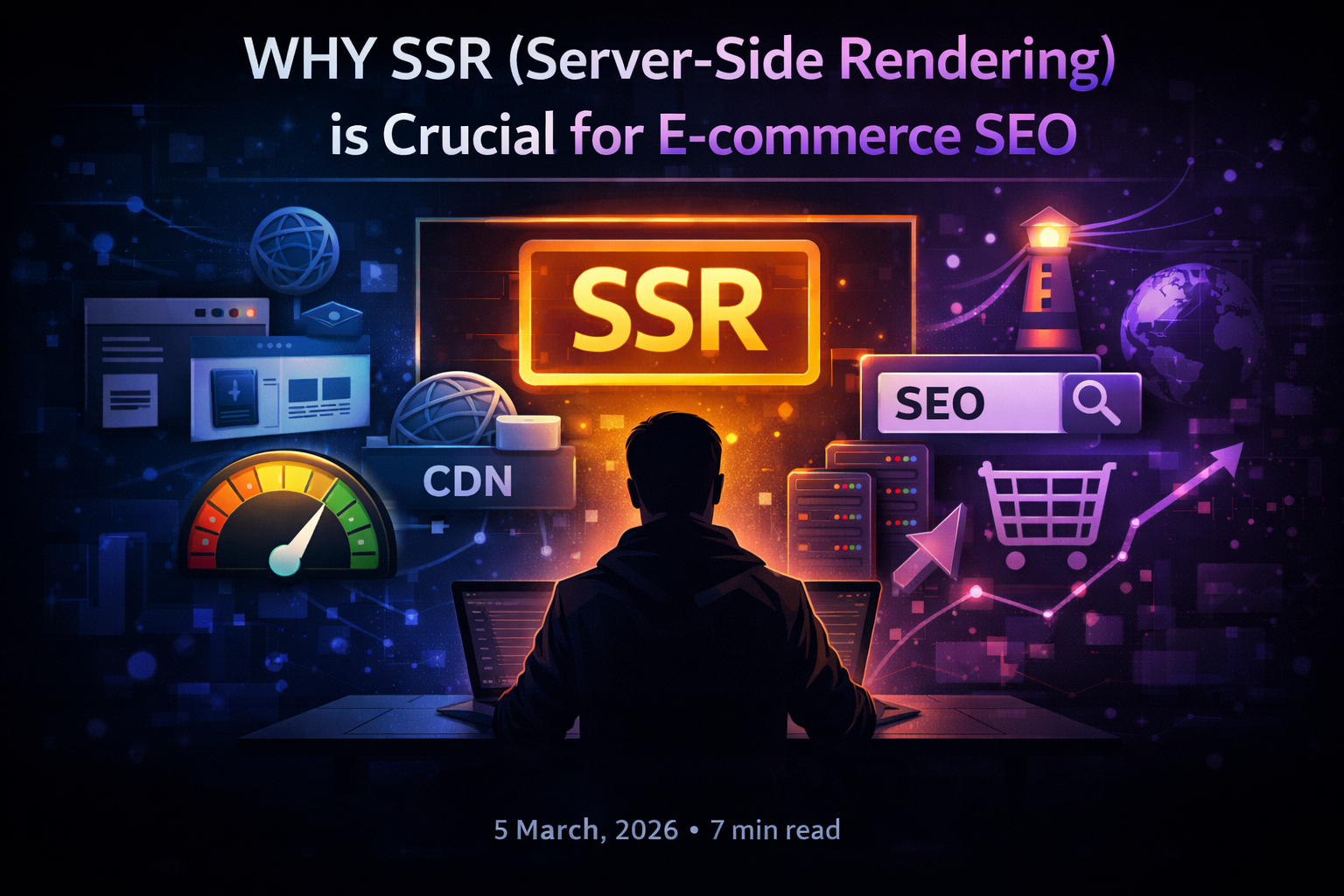 Why SSR (Server-Side Rendering) is Crucial for E-commerce SEO in 2026: The Complete Guide - Blog by Uday K. Jasani, Expert Next.js & React Developer