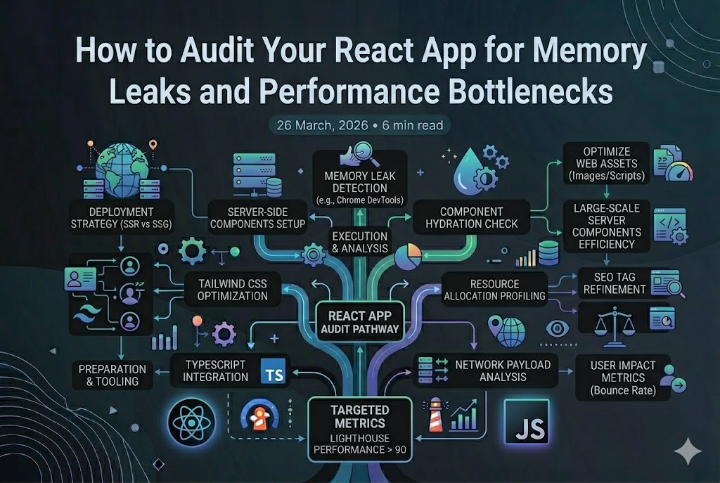 How to Audit Your React App for Memory Leaks and Performance Bottlenecks How to Audit Your React App for Memory Leaks and Performance Bottlenecks - Written by Uday K. Jasani, Senior Next.js & React Developer